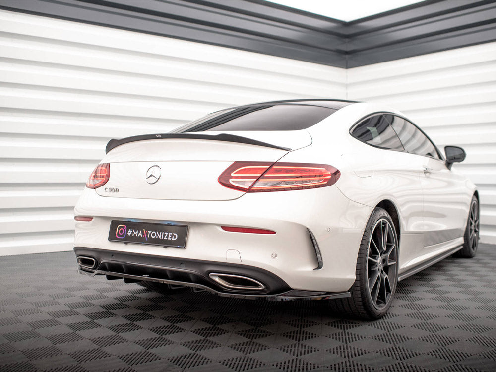 Rear Splitter (Vertical Bars) Mercedes C Coupe AMG-Line C205 Facelift