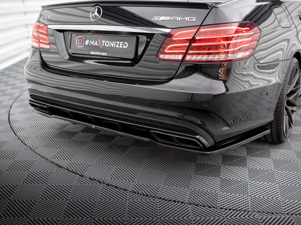 Rear Splitter (Vertical Bars) Mercedes E63 AMG Sedan W212 Facelift