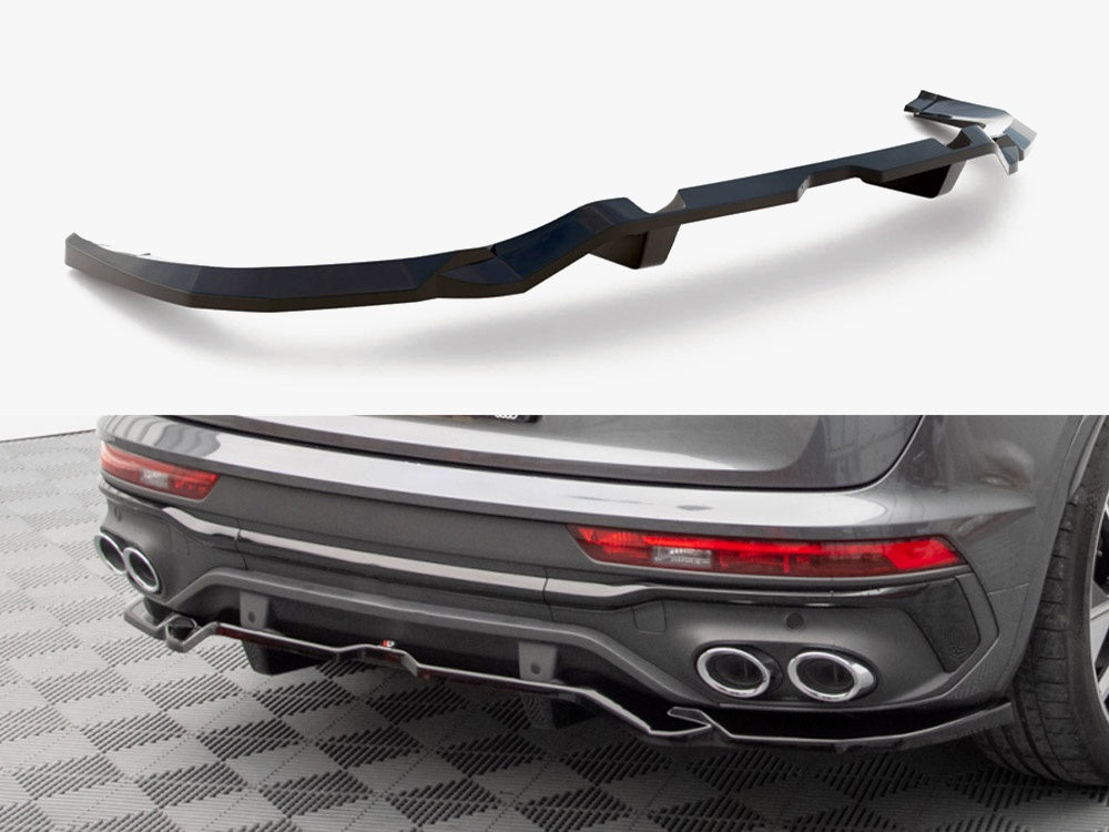 Rear Splitter (Vertical Bars) Audi SQ5 / Q5 S-Line Sportback Mk2 Facelift