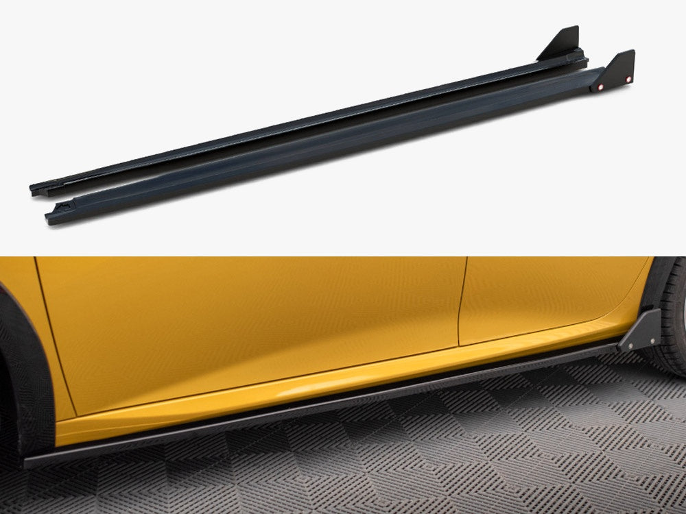 Side Skirt Diffusers + Flaps Peugeot 208 GT Mk2