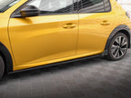 Side Skirt Diffusers + Flaps Peugeot 208 GT Mk2