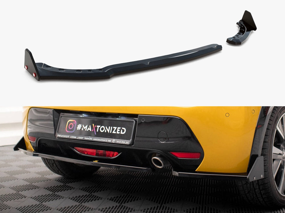 Rear Side Splitters V.1 + Flaps Peugeot 208 GT Mk2