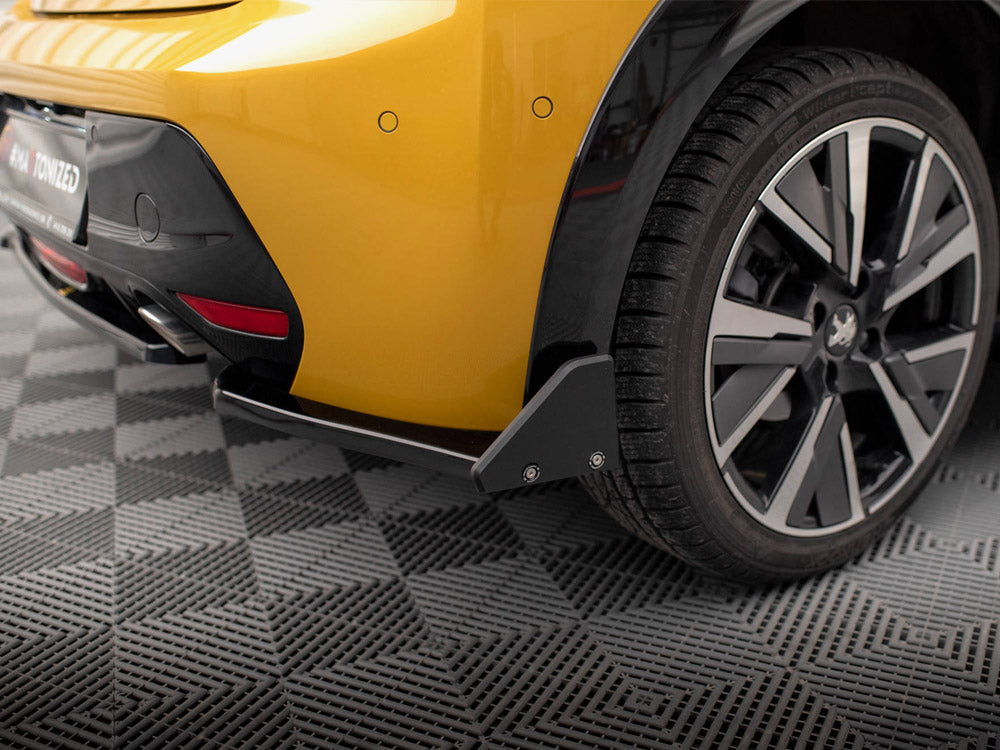 Rear Side Splitters V.1 + Flaps Peugeot 208 GT Mk2