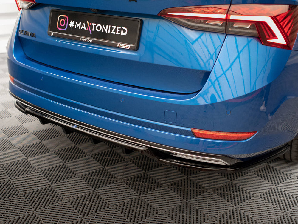 Rear Splitter (Vertical Bars) Skoda Octavia Sportline Mk4