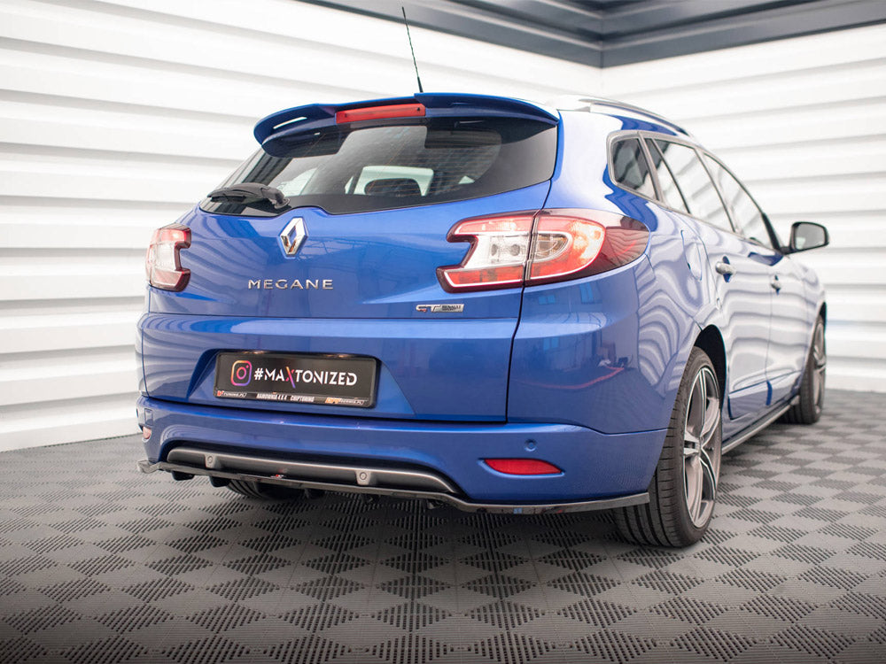 Rear Splitter (Vertical Bars) Renault Megane GT Line Grandtour Mk3 Facelift