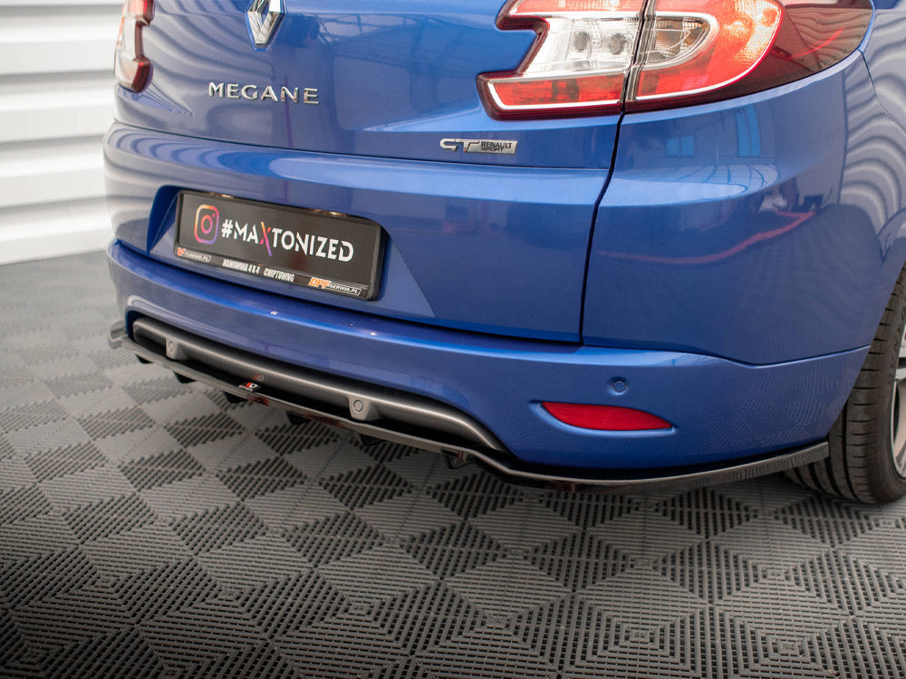 Rear Splitter (Vertical Bars) Renault Megane GT Line Grandtour Mk3 Facelift
