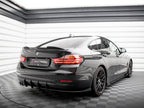 Street PRO Rear Diffuser + Flaps BMW 4 Gran Coupe F36 - Black-Red + Gloss Flaps