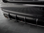 Street PRO Rear Diffuser + Flaps BMW 4 Gran Coupe F36 - Black-Red + Gloss Flaps