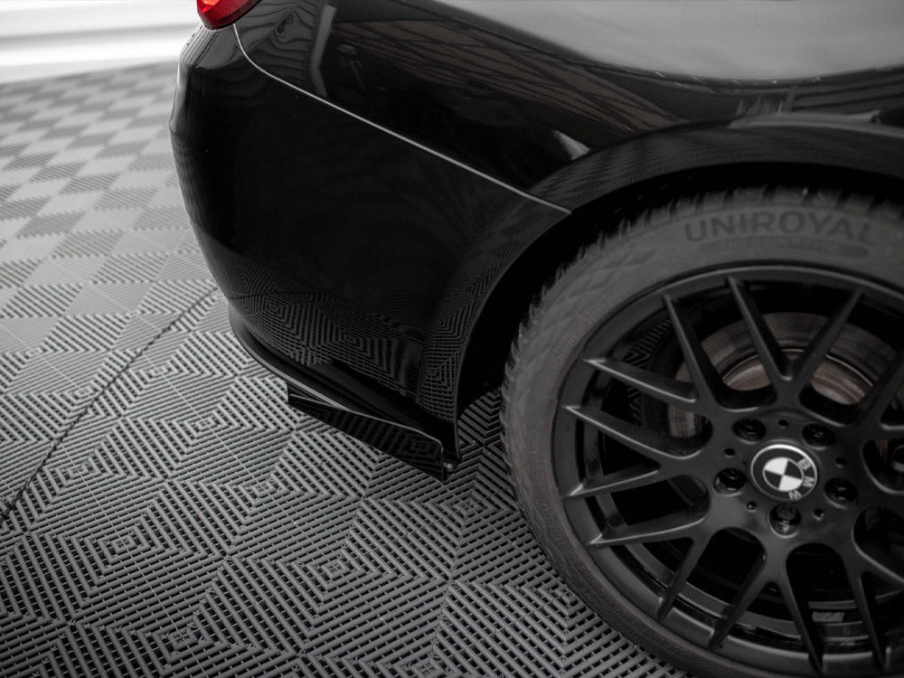 Street PRO Rear Diffuser + Flaps BMW 4 Gran Coupe F36 - Black-Red + Gloss Flaps