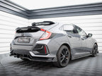 Rear Splitter V.1 (Vertical Bars) + Flaps Honda Civic Sport Mk10 Facelift