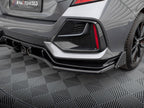Rear Splitter V.1 (Vertical Bars) + Flaps Honda Civic Sport Mk10 Facelift