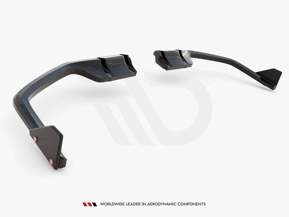 Rear Splitter V.1 (Vertical Bars) + Flaps Honda Civic Sport Mk10 Facelift