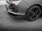 Rear Splitter V.1 (Vertical Bars) + Flaps Honda Civic Sport Mk10 Facelift