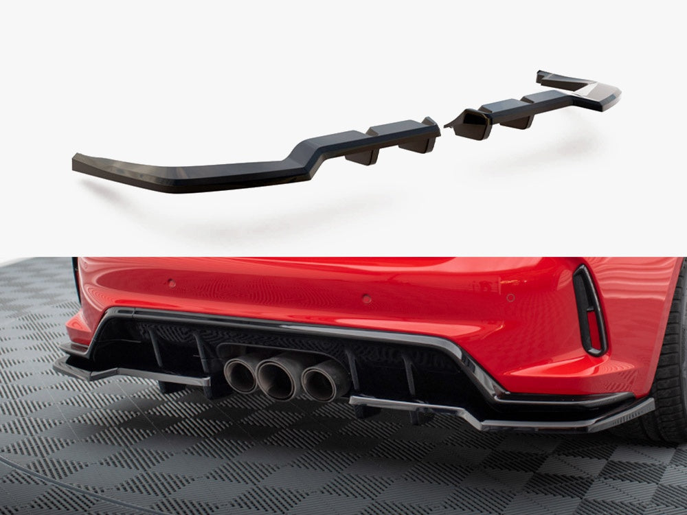 Central Rear Splitter (Vertical Bars) V.1 Honda Civic Type-R Mk 11
