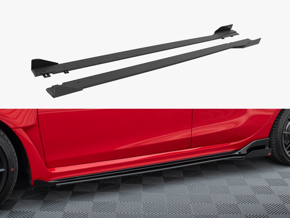 Street PRO Side Skirts Diffusers + Flaps Honda Civic Type-R Mk 11