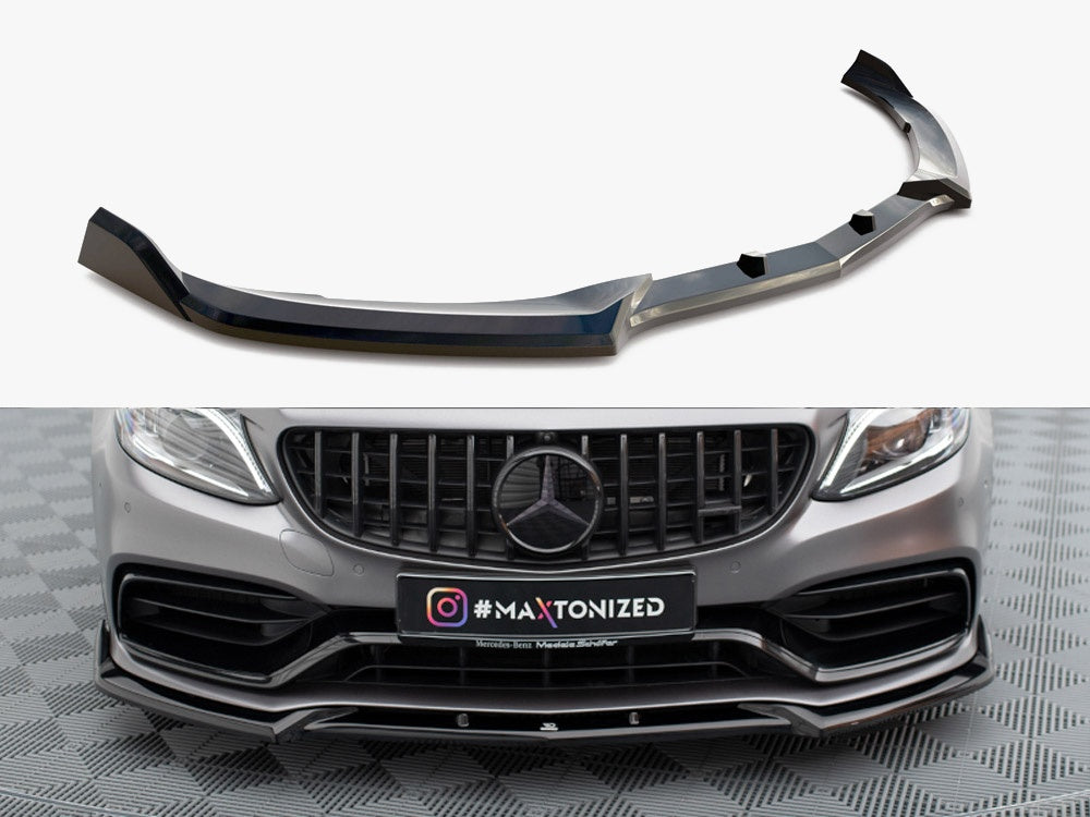 Front Splitter V.2 Mercedes-AMG C63 Sedan / Estate W205 Facelift