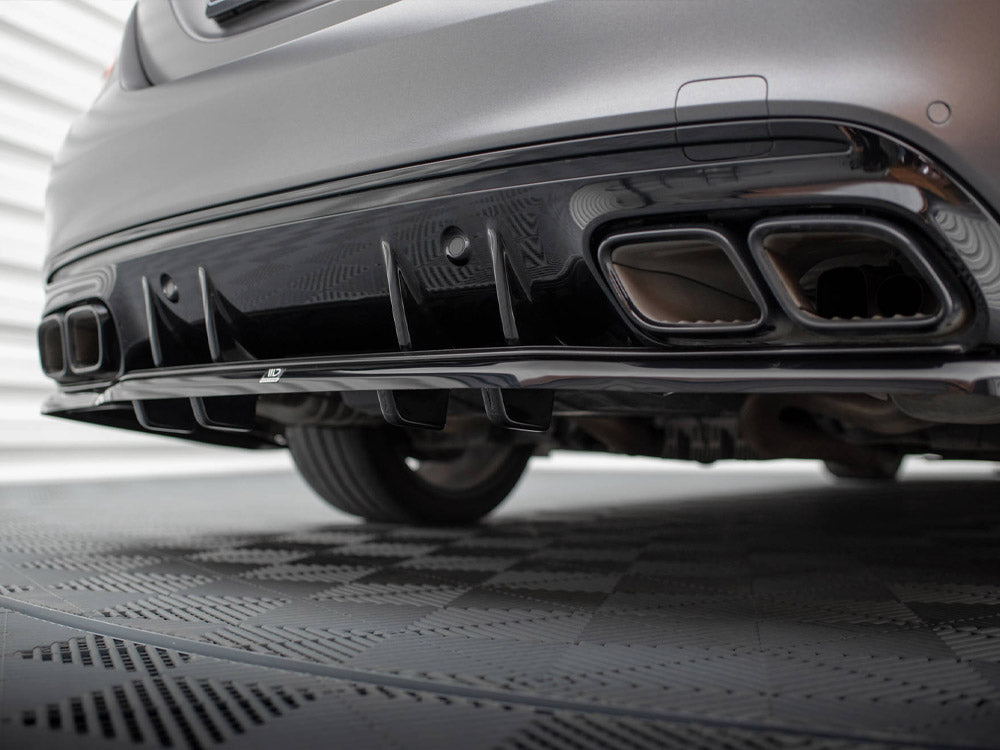Rear Splitter (Vertical Bars) Mercedes-AMG C63 Sedan / Estate W205 Facelift