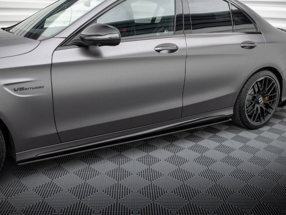 Street PRO Side Skirts Diffusers Mercedes-AMG C63 Sedan / Estate W205 Facelift