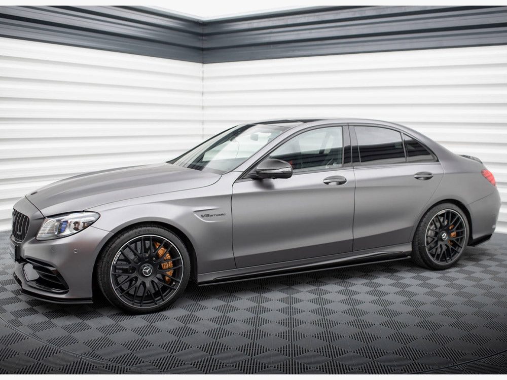Street PRO Side Skirts Diffusers Mercedes-AMG C63 Sedan / Estate W205 Facelift