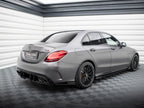 Street Pro Rear Side Splitters + Flaps Mercedes-AMG C63 Sedan / Estate W205 Facelift