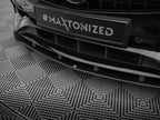 Street PRO Front Splitter Mercedes-Benz A AMG-Line W176 Facelift - Black-Red