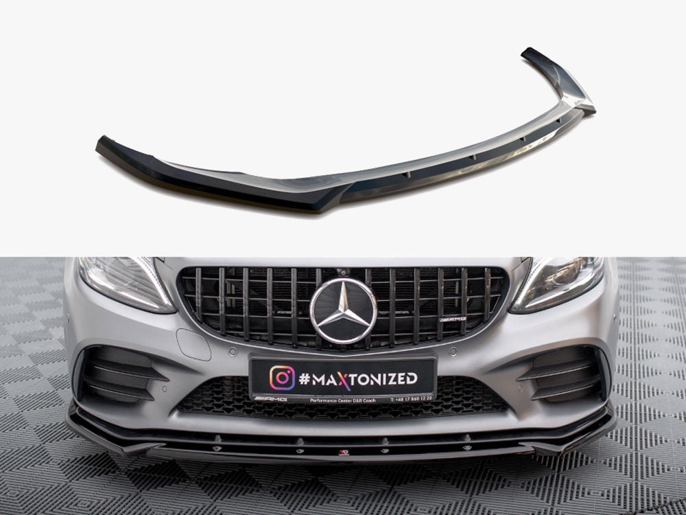 Front Splitter V.2 Mercedes-AMG C43 Coupe / Sedan / Estate C205 / W205 / S205 Facelift