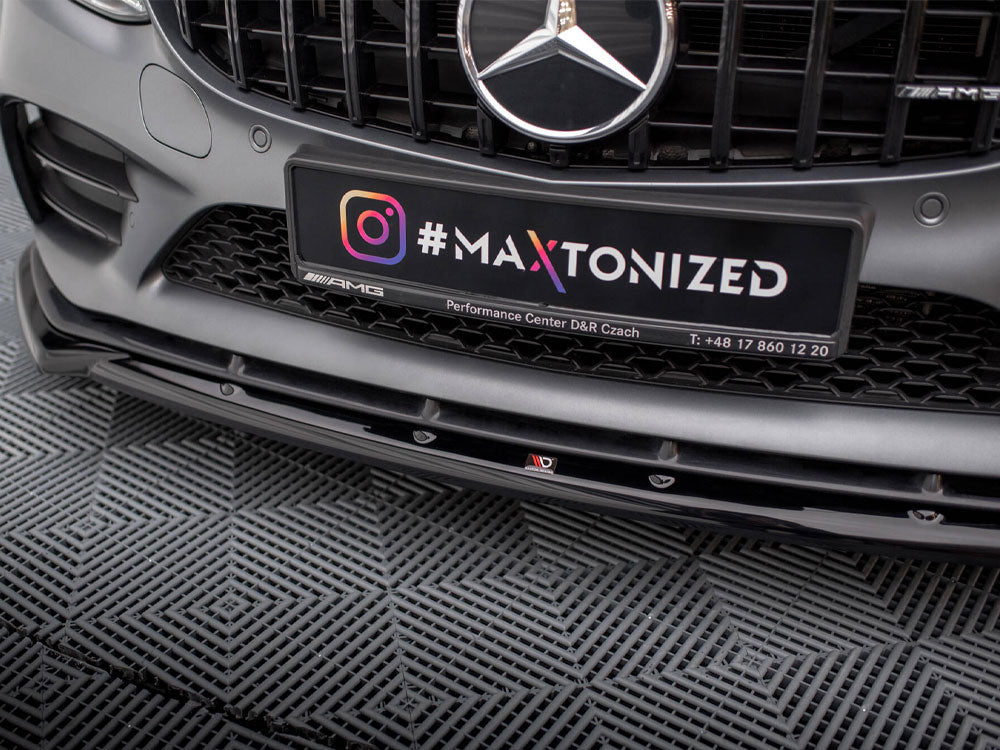 Front Splitter V.2 Mercedes-AMG C43 Coupe / Sedan / Estate C205 / W205 / S205 Facelift
