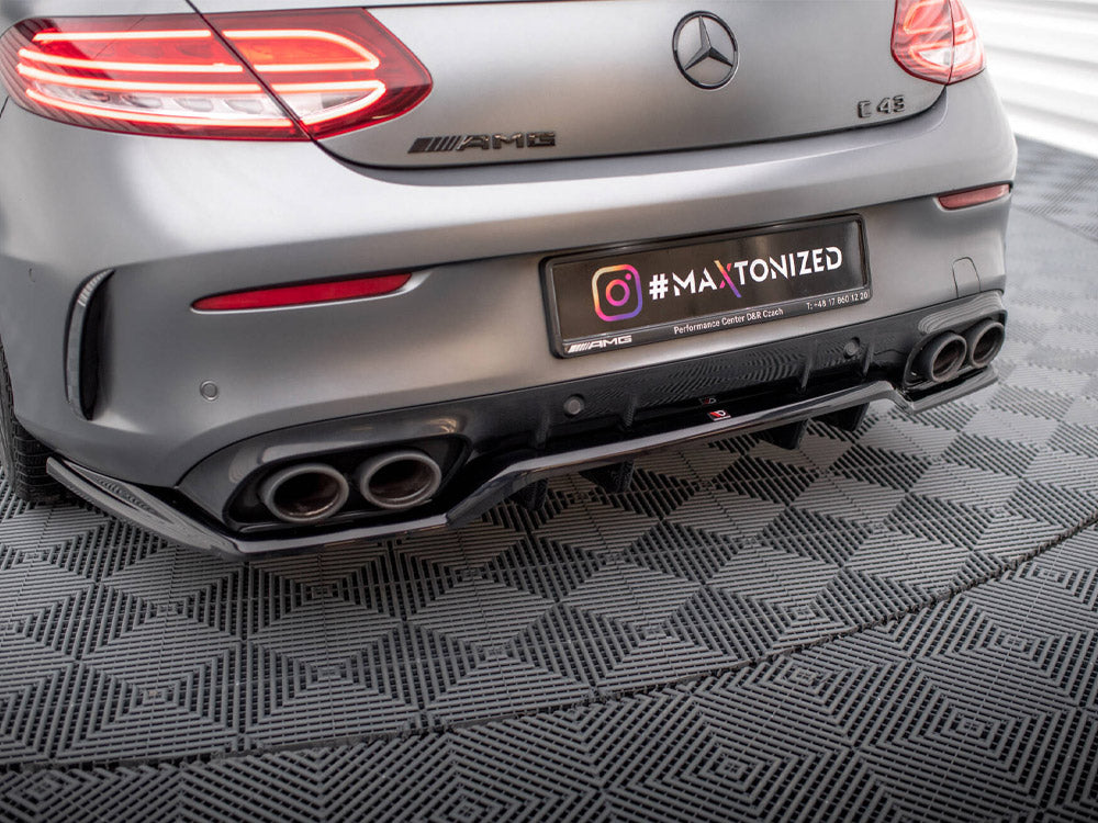 Rear Splitter (Vertical Bars) Mercedes-AMG C43 Coupe C205 Facelift