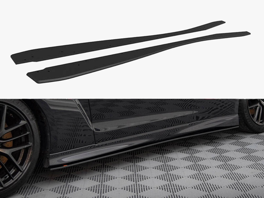 Street PRO Side Skirts Diffusers Nissan GTR R35 2nd Facelift