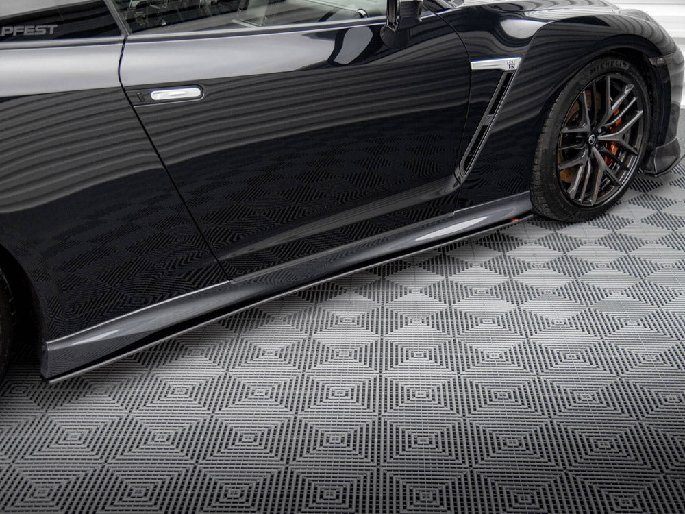 Street PRO Side Skirts Diffusers Nissan GTR R35 2nd Facelift