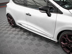 Street PRO Side Skirts Diffusers Renault Clio RS Mk4 - Black-Red