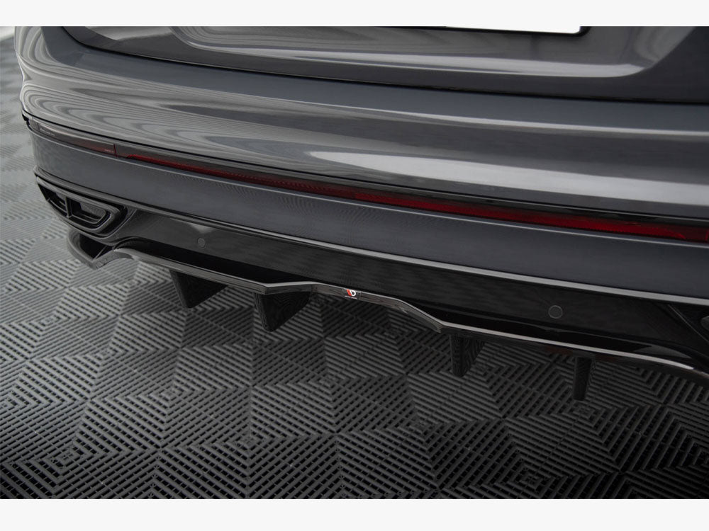 Rear Splitter (Vertical Bars) Volkswagen Tiguan R-Line Mk2 Facelift