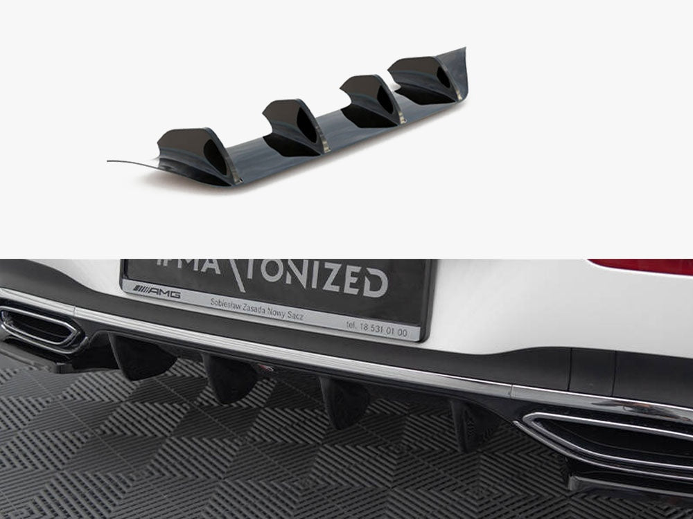 Rear Valance Mercedes-Benz CLA AMG-Line X118 - Carbon Look