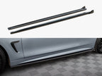 Side Skirts Diffusers V.2 BMW 4 Coupe / Gran Coupe / Cabrio M-Pack F32 / F36 / F33