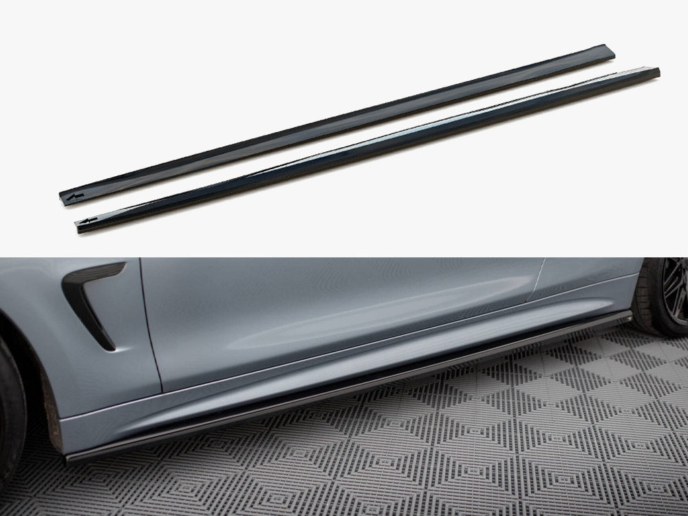 Side Skirts Diffusers V.3 BMW 4 Coupe / Gran Coupe / Cabrio M-Sport F32 / F36 / F33