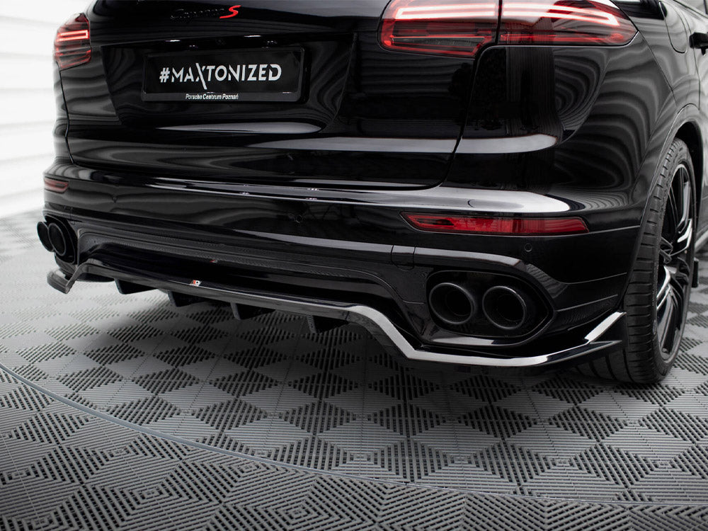 Rear Splitter (Vertical Bars) Porsche Cayenne Mk2 Facelift
