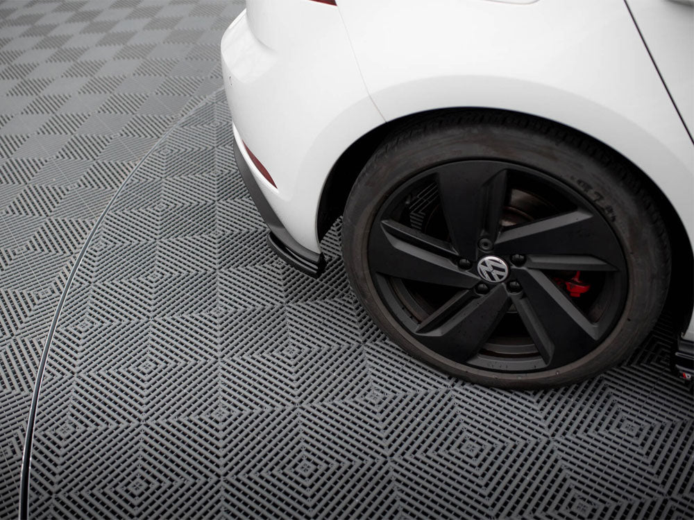 Rear Side Splitters VW Golf 7 GTI Facelift - Carbon Look