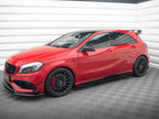 Side Skirts Diffusers Mercedes A W176 / CLA 117 AMG / CLA 117 AMG-Line Facelift - Carbon Look