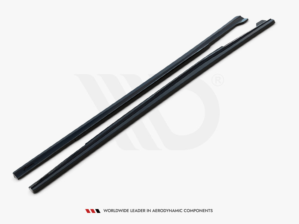 Side Skirts Diffusers Mercedes A W176 / CLA 117 AMG / CLA 117 AMG-Line Facelift - Carbon Look