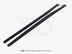 Side Skirts Diffusers Mercedes A W176 / CLA 117 AMG / CLA 117 AMG-Line Facelift - Carbon Look