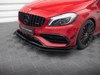 Street PRO Front Splitter + Flaps Mercedes-Benz A 45 AMG Aero W176 Facelift