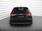 Rear Side Splitters Audi A3 Sportback 8V Facelift