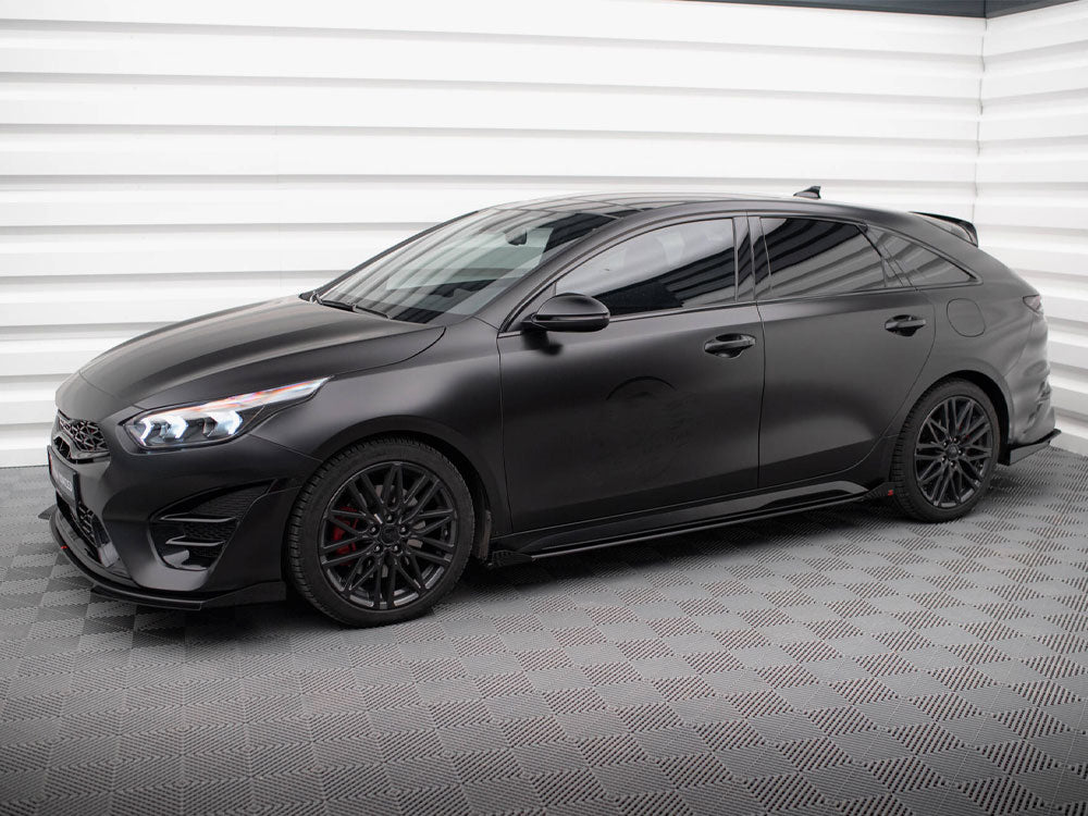 Street PRO Side Skirts Diffusers + Flaps Kia Proceed GT / GT-Line Mk1 Facelift / Ceed GT Mk3 Facelift