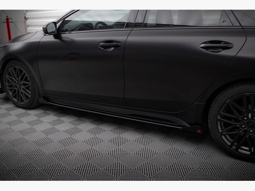 Street PRO Side Skirts Diffusers + Flaps Kia Proceed GT / GT-Line Mk1 Facelift / Ceed GT Mk3 Facelift