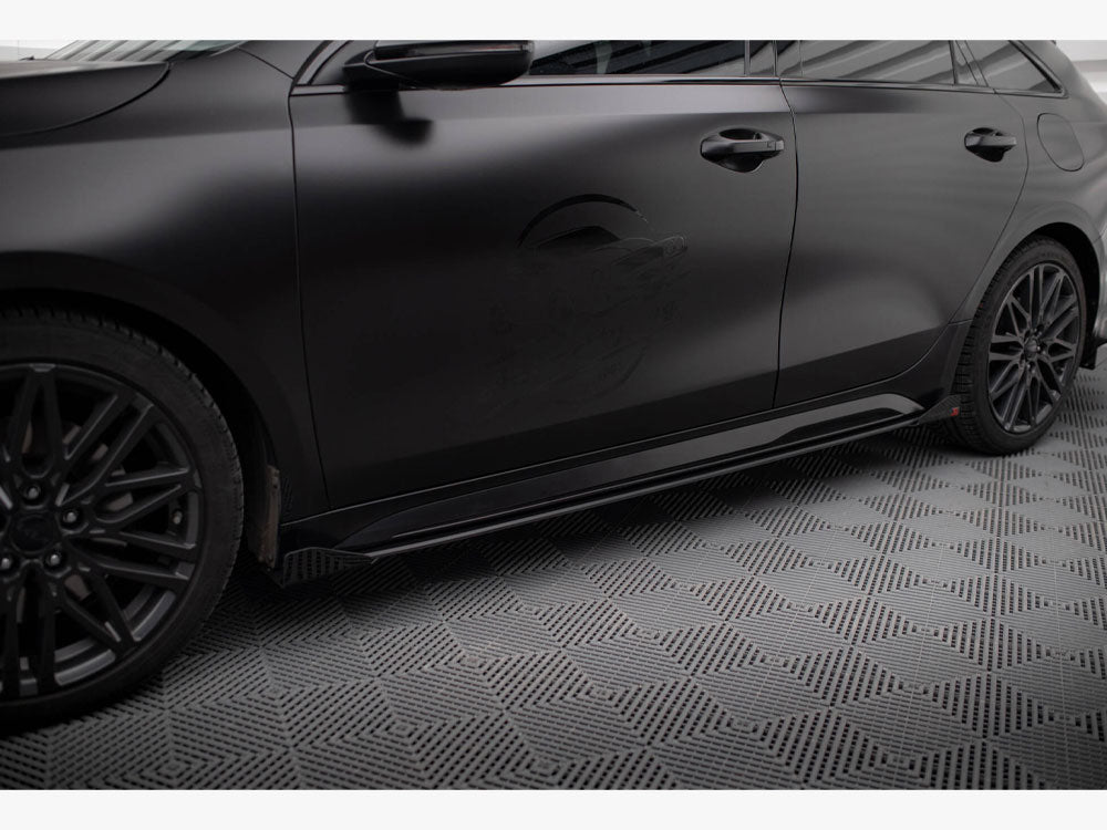 Street PRO Side Skirts Diffusers + Flaps Kia Proceed GT / GT-Line Mk1 Facelift / Ceed GT Mk3 Facelift