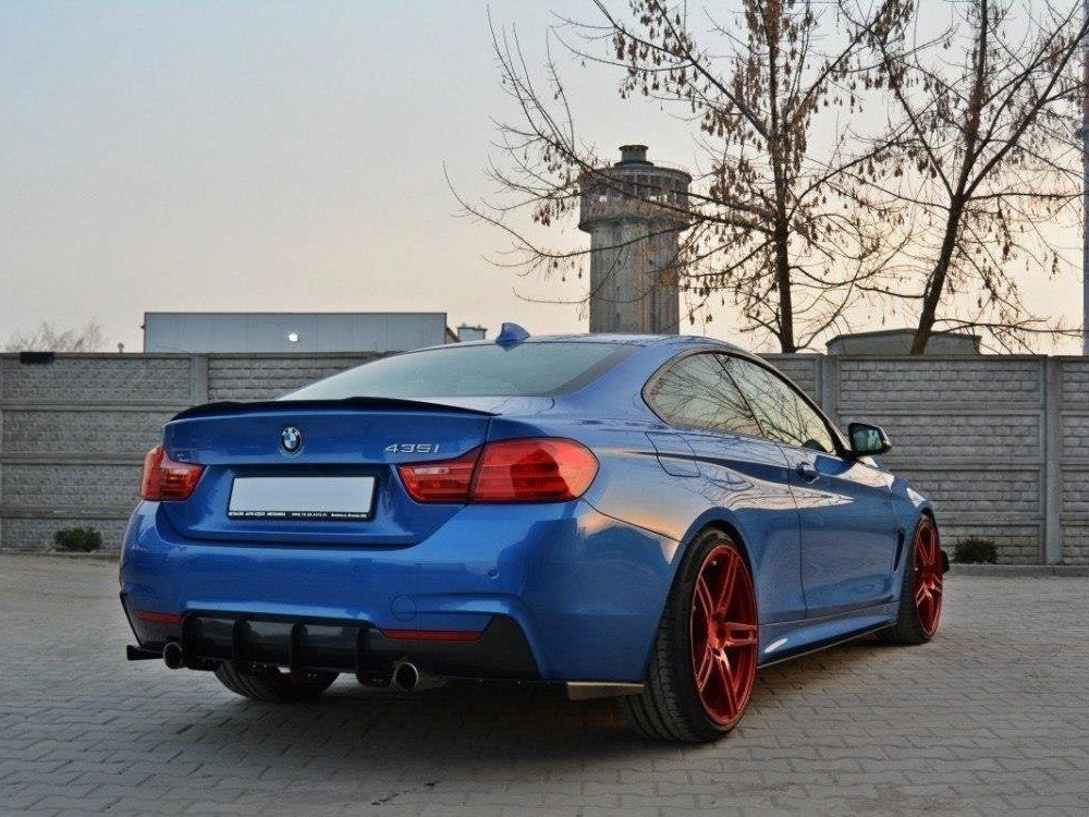 Rear Diffuser &amp; Rear Side Splitters BMW 4 Coupe / Gran Coupe / Cabrio M-Pack F32 / F36 / F33