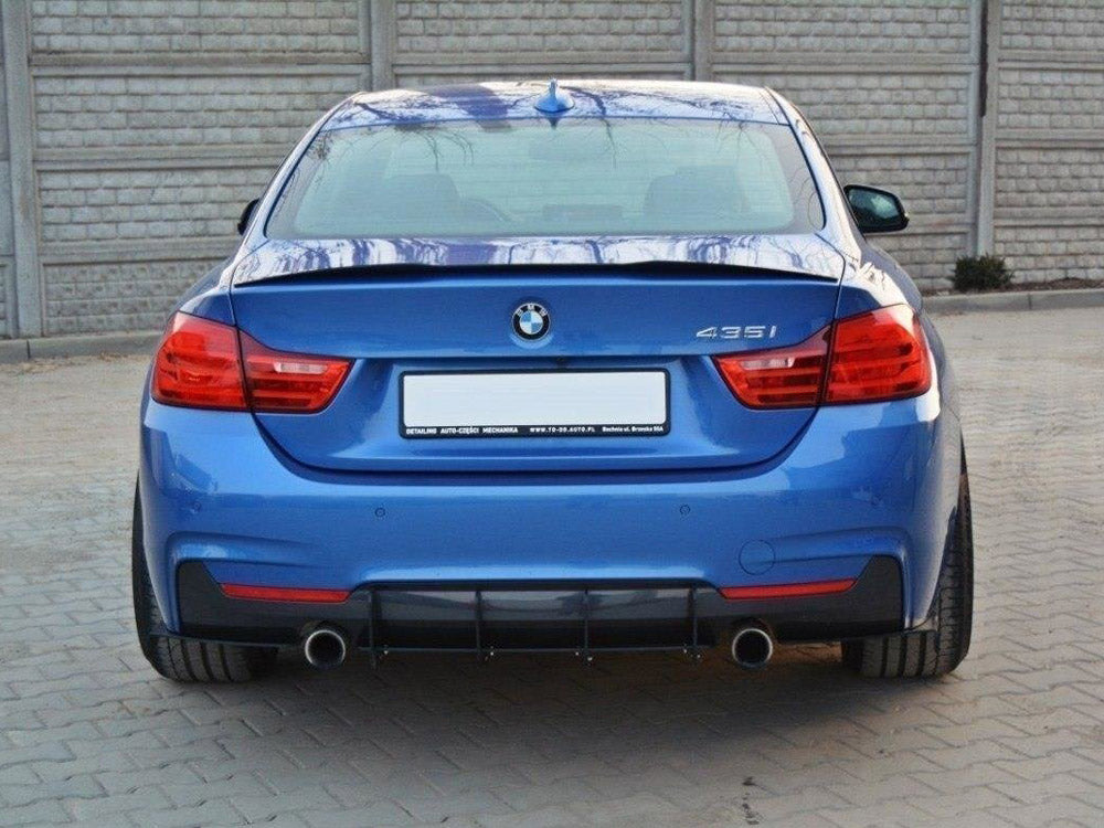 Rear Diffuser &amp; Rear Side Splitters BMW 4 Coupe / Gran Coupe / Cabrio M-Pack F32 / F36 / F33