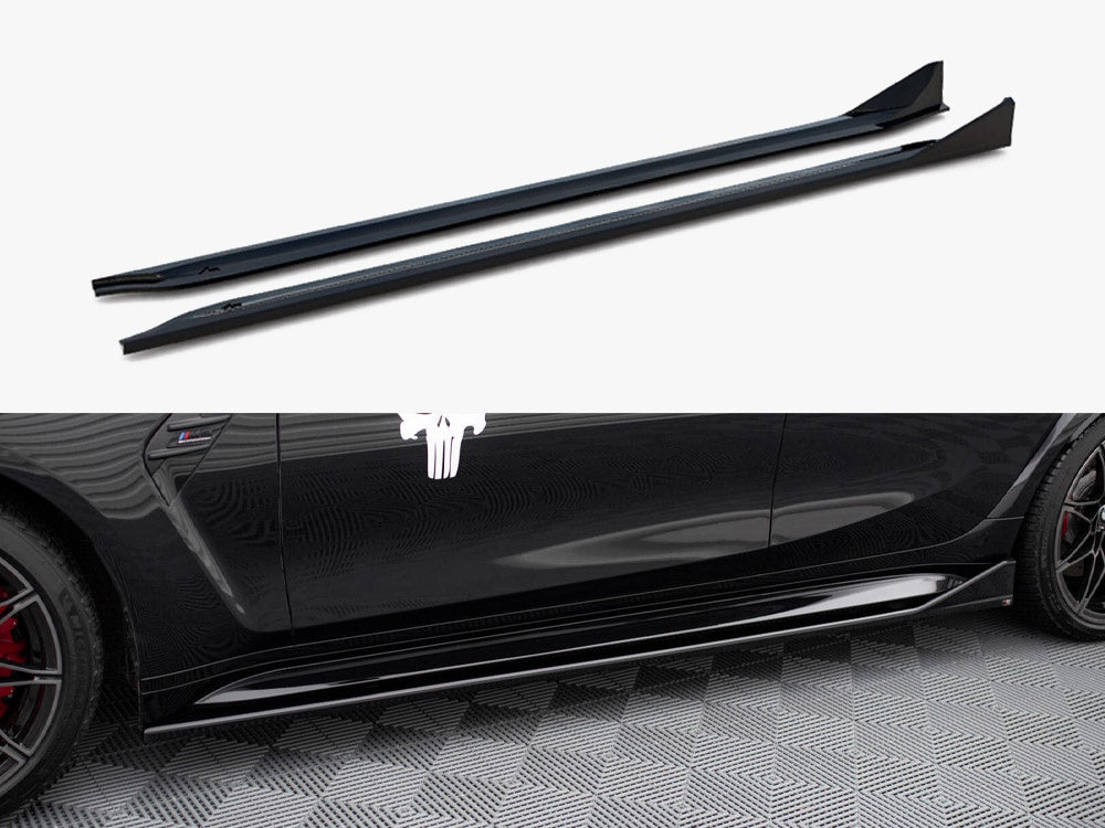 Side Skirts Diffusers V.3 CSL Look BMW M3 Sedan / Touring G80 / G81