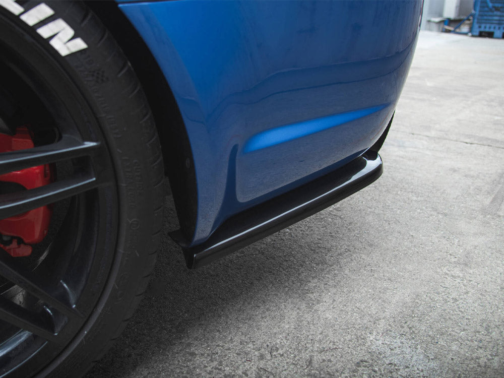 Rear Side Splitters V.2 Audi RS4 Sedan B7 - Carbon Look
