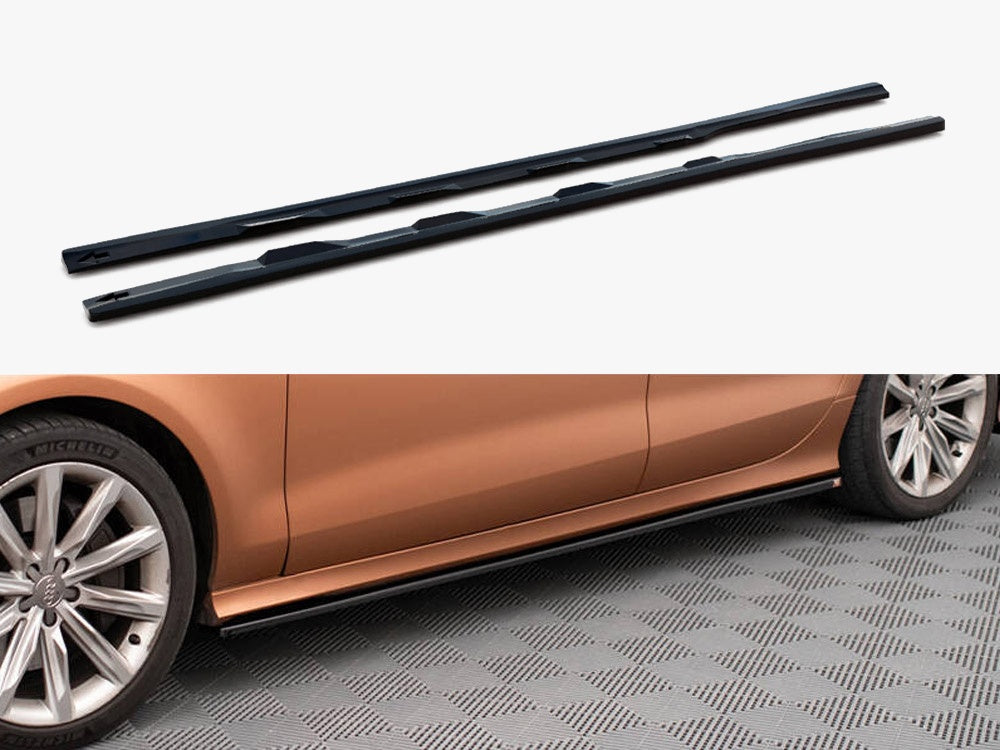 Side Skirts Diffusers V.3 Audi A7 S-Line / S7 C7